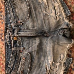 American eagle high rise shorts. Maybe worn once